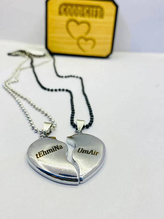 Broken Heart Couple Locket