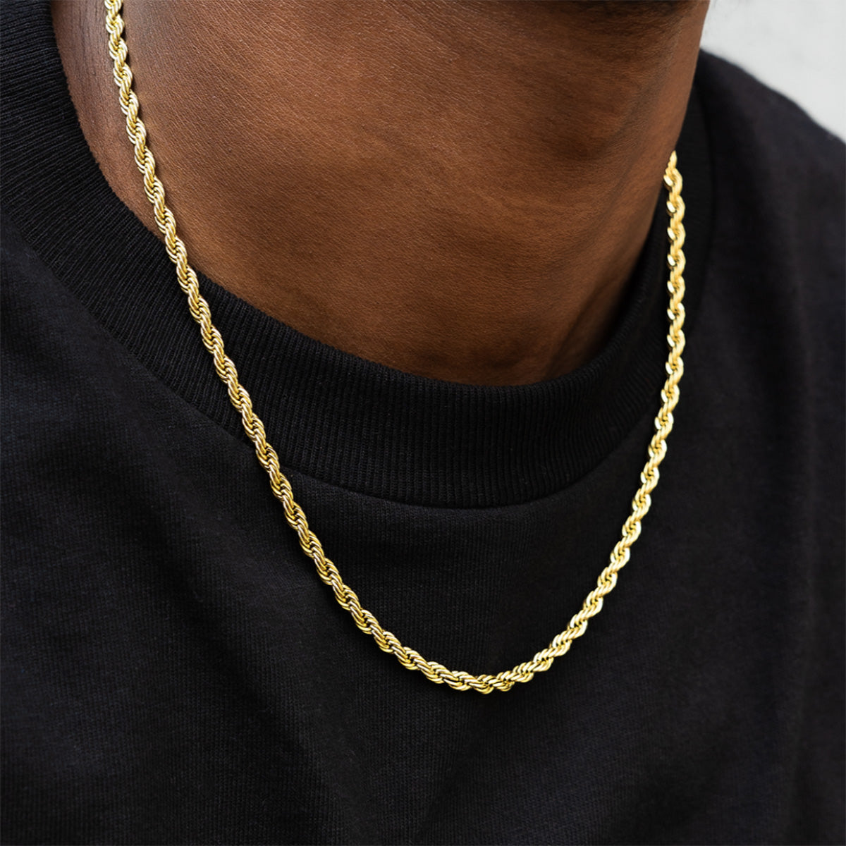 ROPE CHAIN 4MM [GOLDEN]