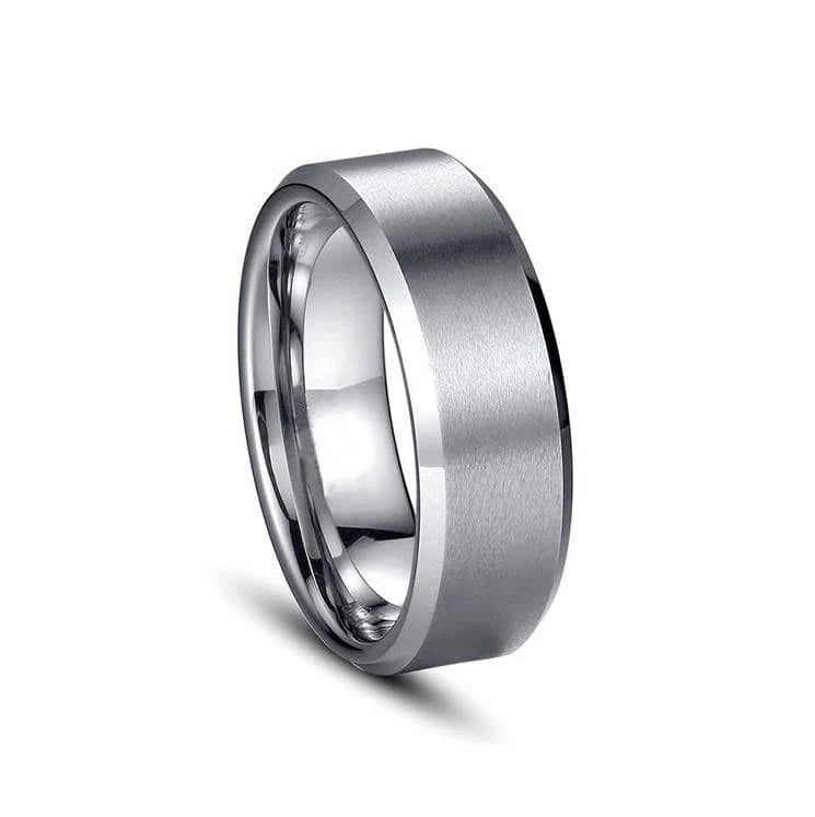 Silver Titanium Ring-High Quality