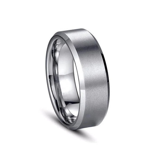 Silver Titanium Ring-High Quality