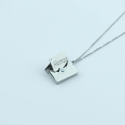 Envelope Necklace With Love Letter