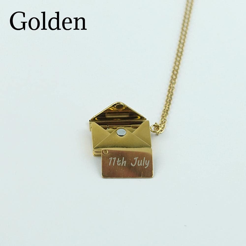 Envelope Necklace With Love Letter